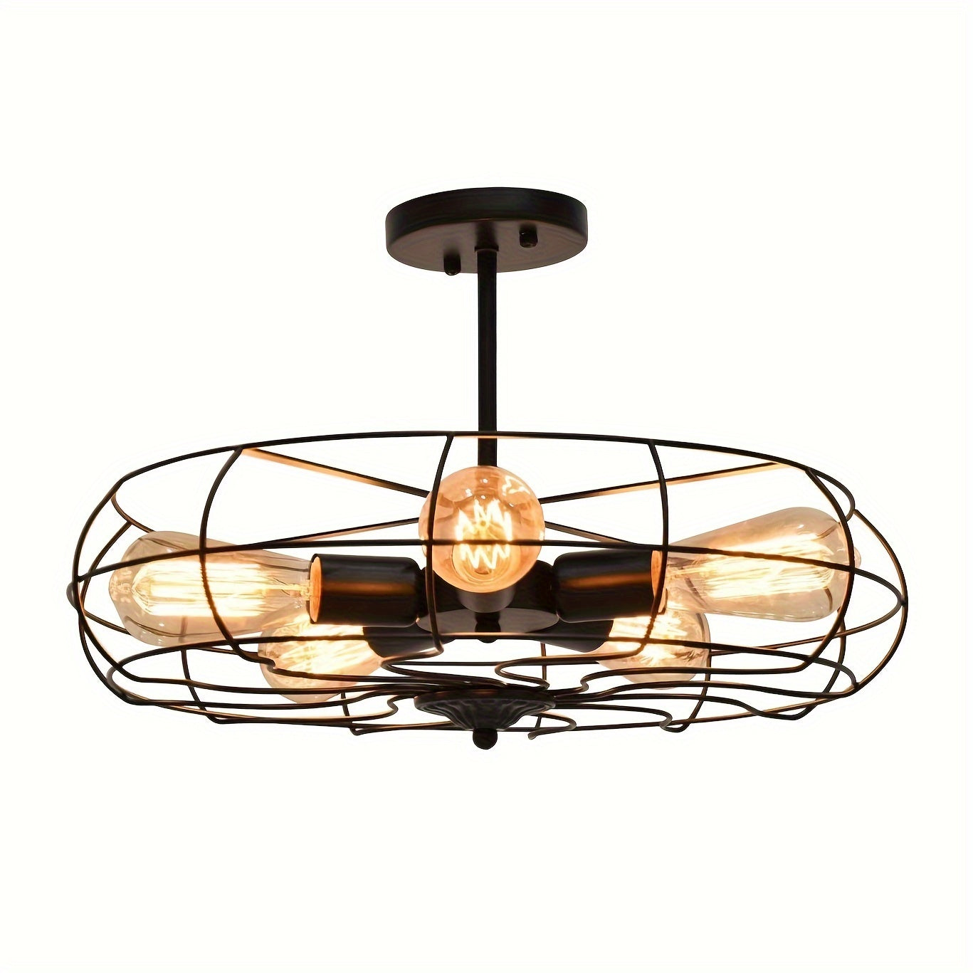 Industry Elegance Iron Copter Lamp